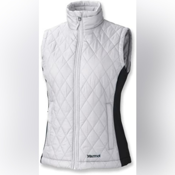Marmot Light Gray Quilted Vest - Picture 1 of 7